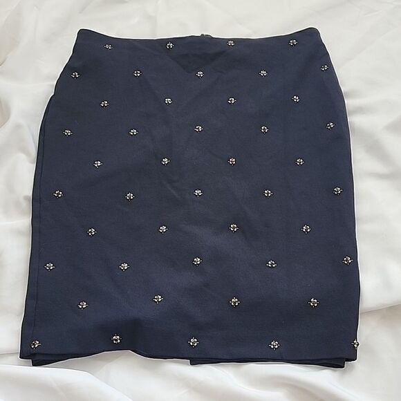 Jeweled Rayon Blend Skirt Size 10  - Picture 1 of 6